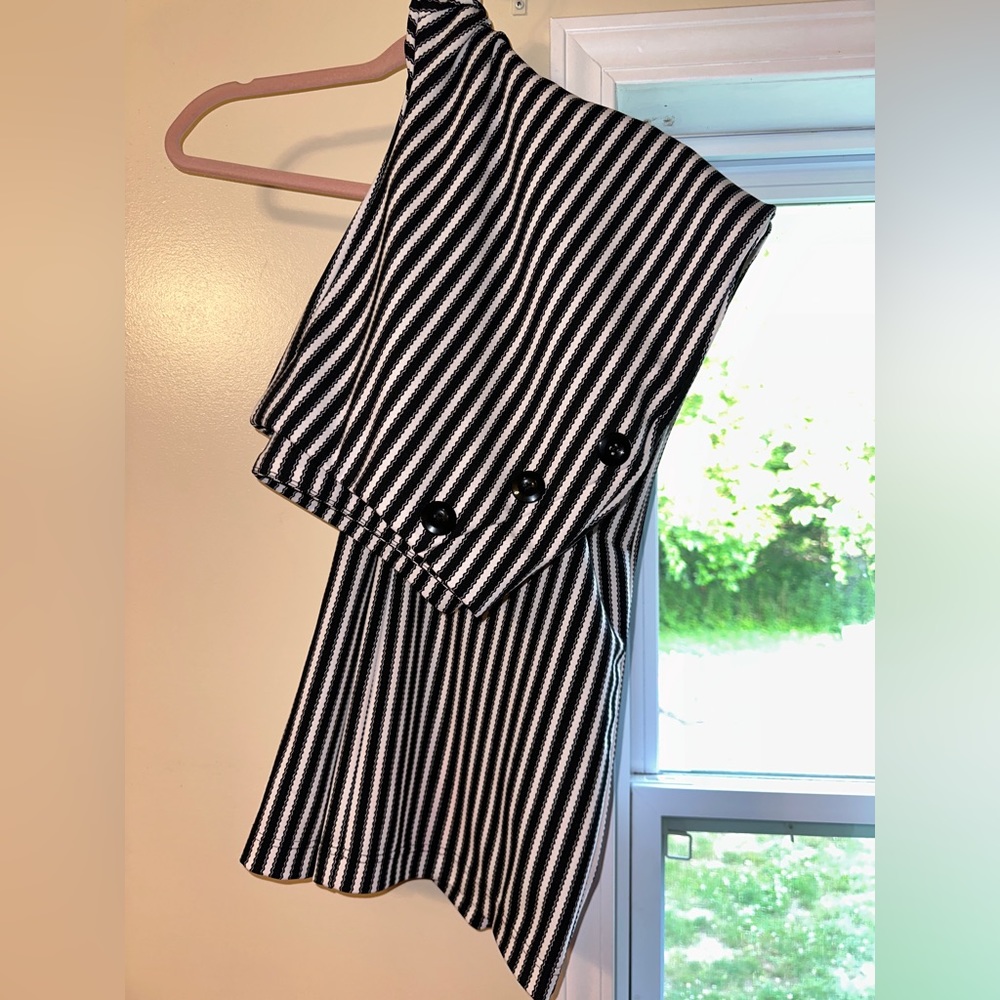 Plus Size Stripped Pants